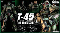 Fallout FigZero Action Figure 1/6 T-45 Hot Rod Shark Power Armor 37 cm