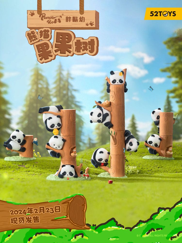 Panda Roll Blind Box Figures Assortment Fruit Tree Climbing 7 cm (8)