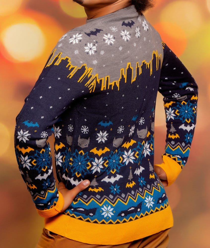 Batman Christmas Sweater Frosty Size S