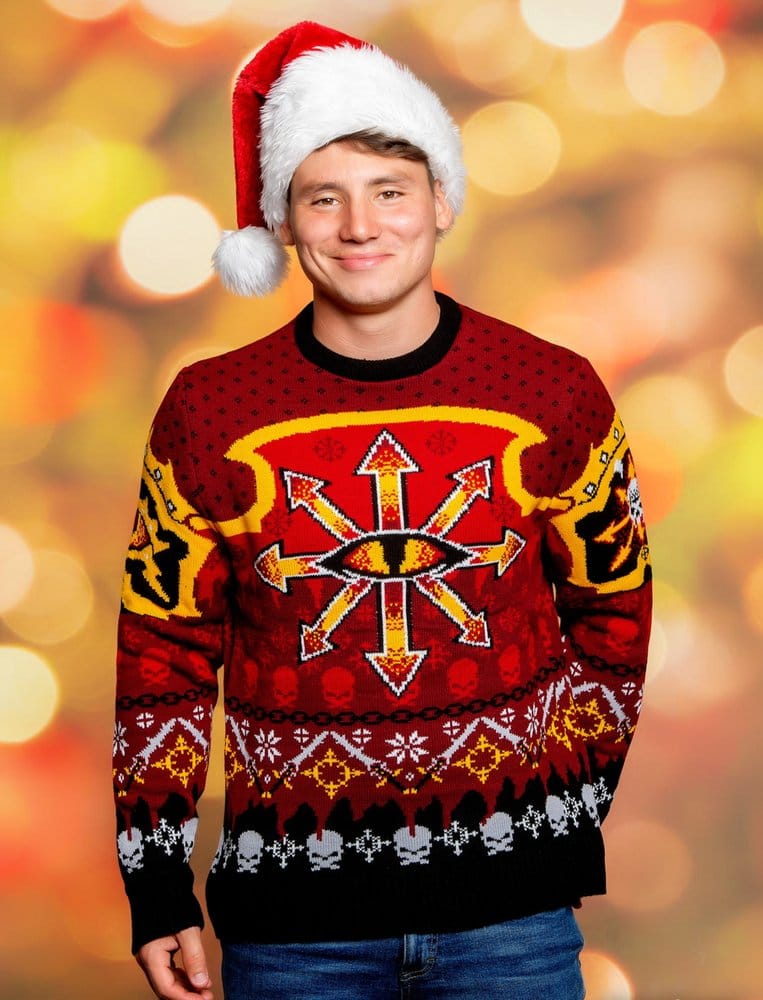 Warhammer 40,000 Christmas Sweater Chaos Size S