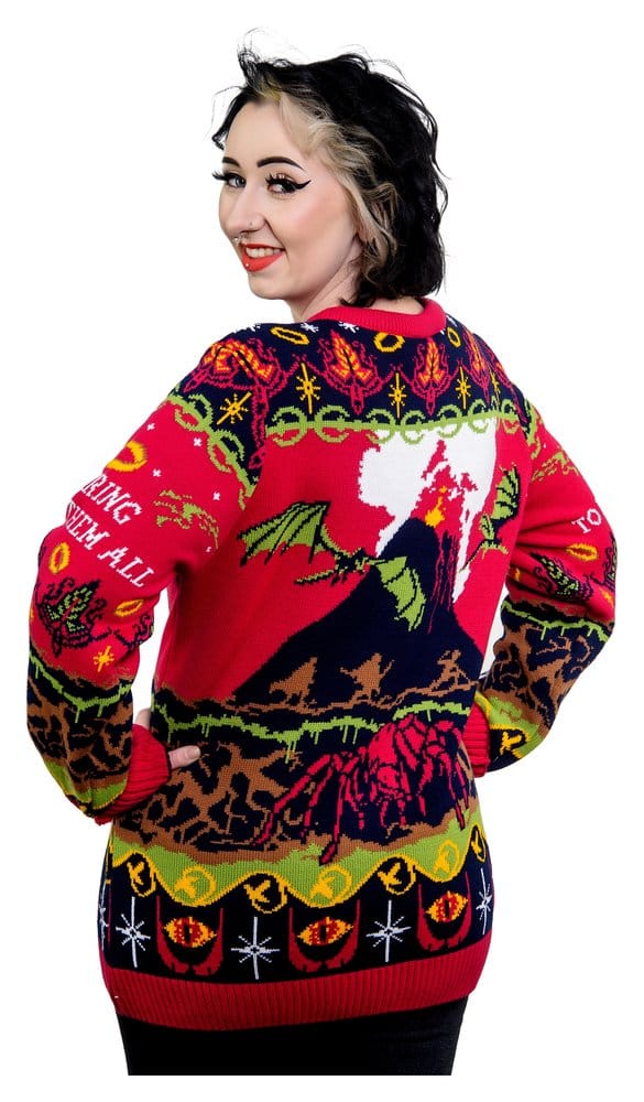 Lord Of The Rings Christmas Sweater One Sweater To Rule Them All Size S