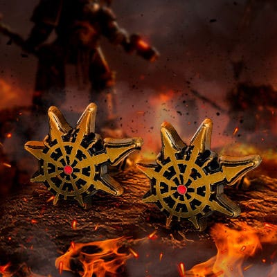 Warhammer 40,000 Cufflinks Chaos