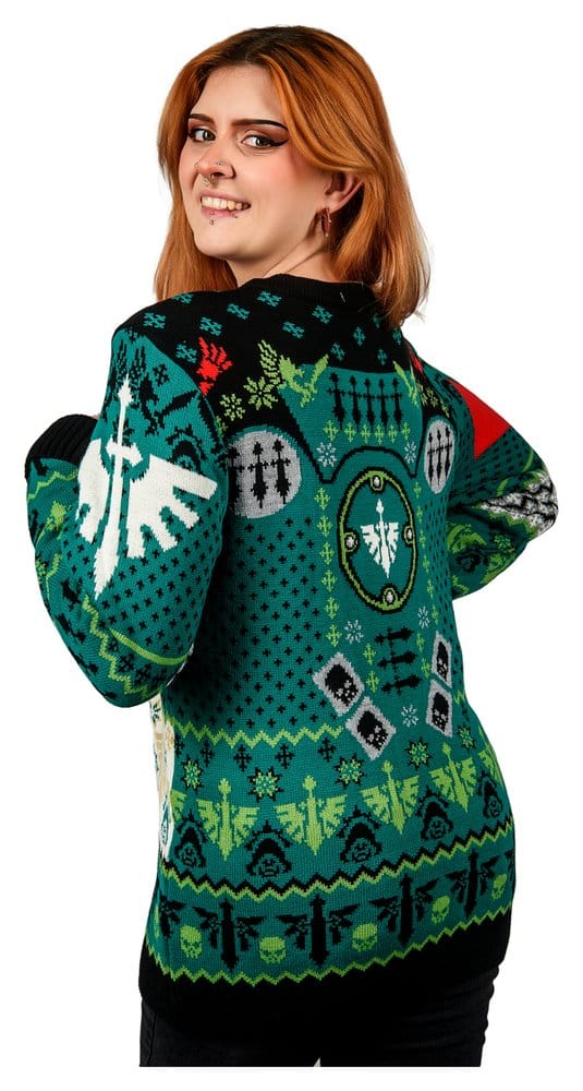 Warhammer 40,000 Christmas Sweater Dark Angels Size M