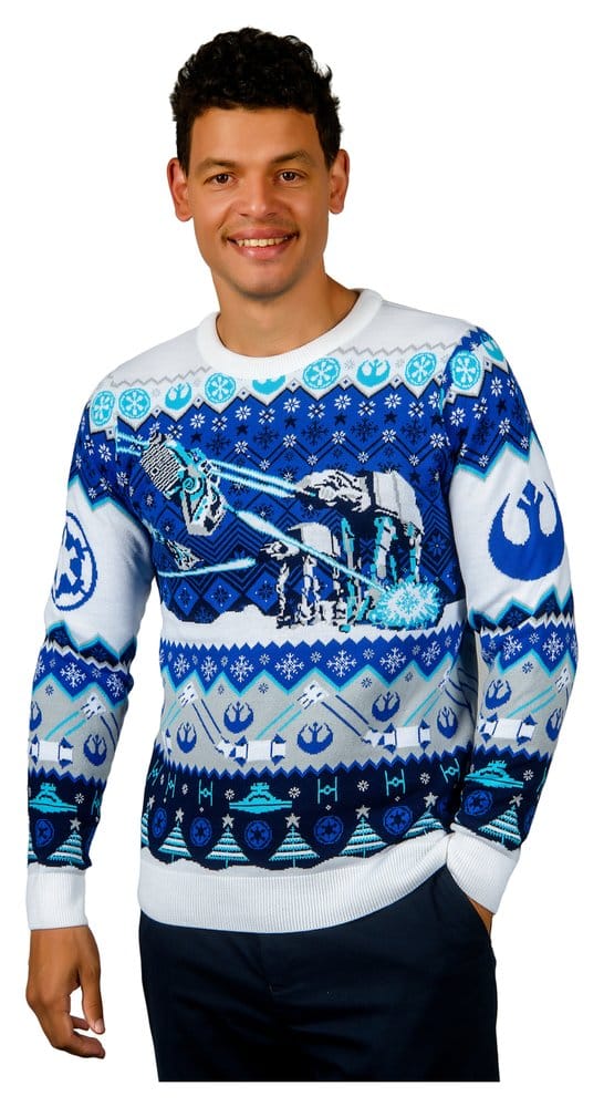 Star Wars Christmas Sweater AT-AT Assault Size S