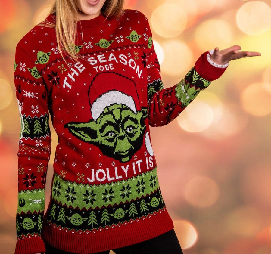 Star Wars Christmas Sweater Yoda Size S