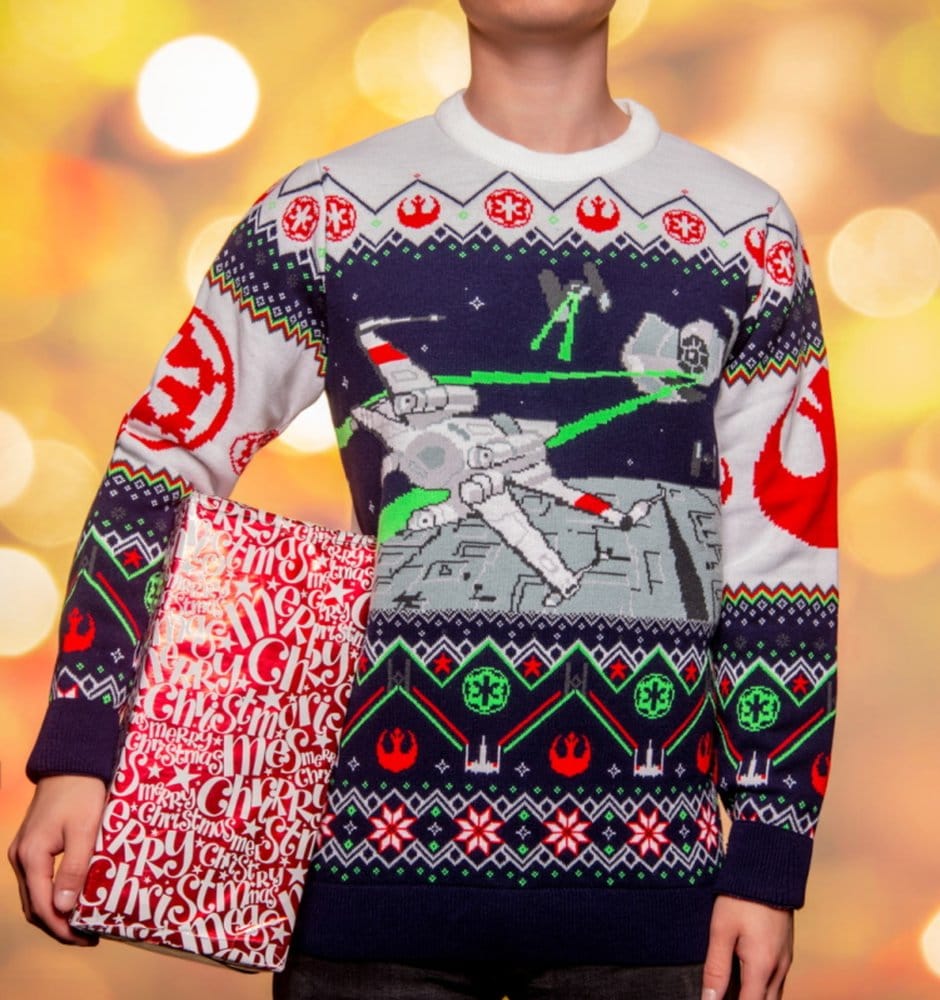 Star Wars Christmas Sweater X-Wing v TIE Fighter Size XXXL