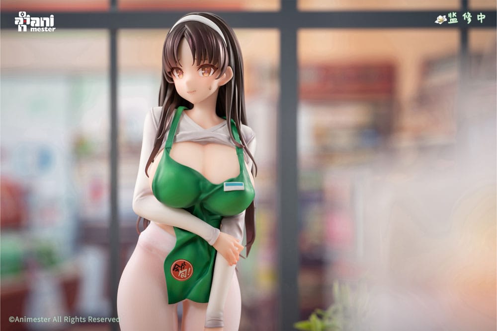 Original Character Statue 1/6 First Business! Mari Hanamiya the Gentle Shop Assistant illustration by POPQN 28 cm