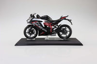 Diecast Bike Series Statue 1/12 Kawasaki Ninja ZX-25R Metallic Spark Black×Peal Flat Stardust White 16 cm