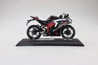 Diecast Bike Series Statue 1/12 Kawasaki Ninja ZX-25R Metallic Spark Black×Peal Flat Stardust White 16 cm