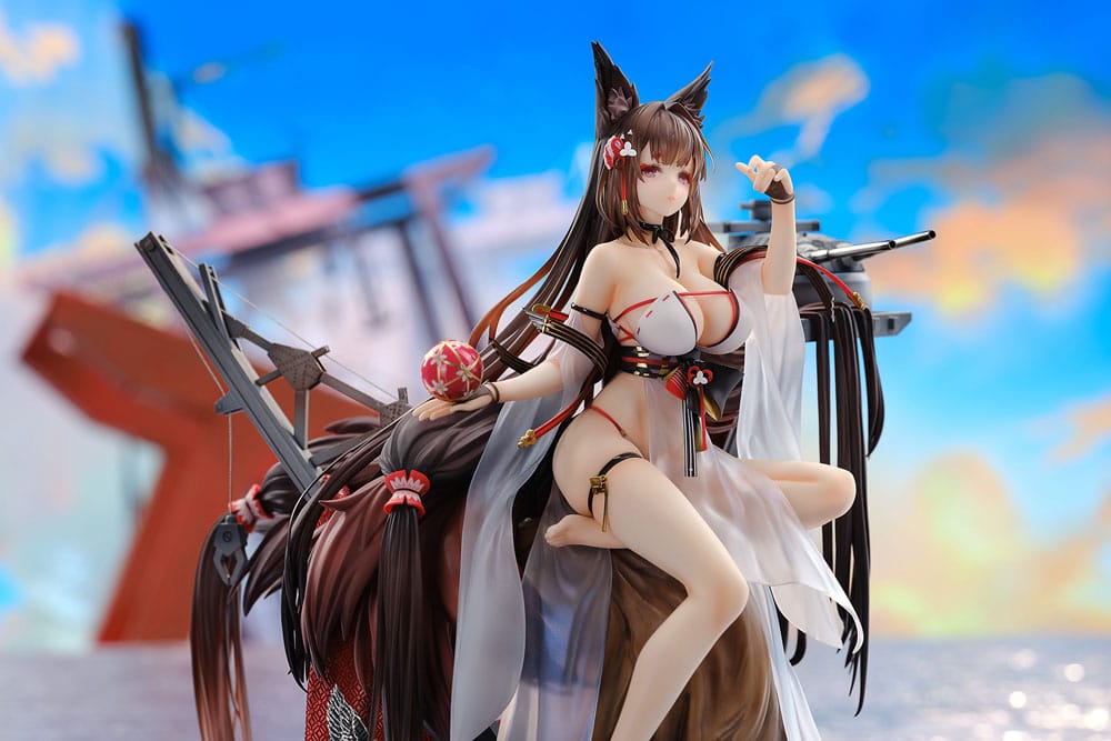Azur Lane PVC Statue 1/7 Amagi Wending Waters Serene Lotus Ver. Acrylic Special Edition w/Display 25 cm