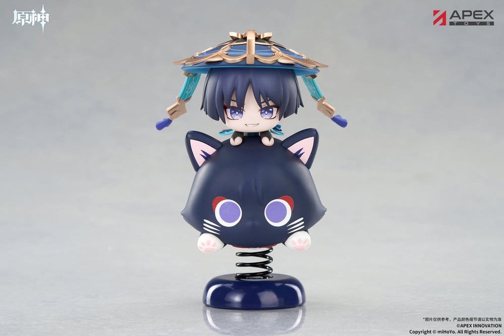 Genshin Impact Chibi Chara Yurayura Stand PVC Figure Wanderer 11 cm