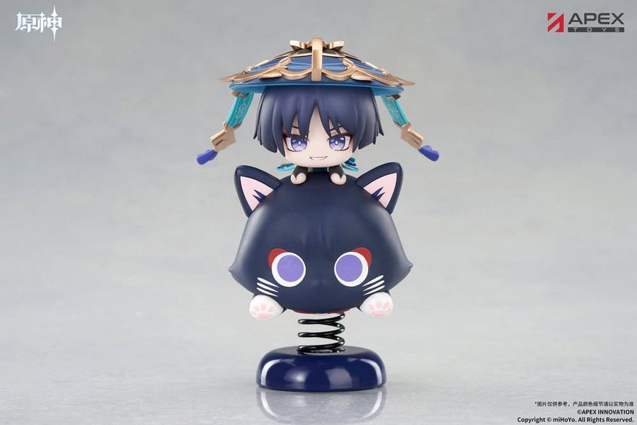 Genshin Impact Chibi Chara Yurayura Stand PVC Figure Wanderer 11 cm