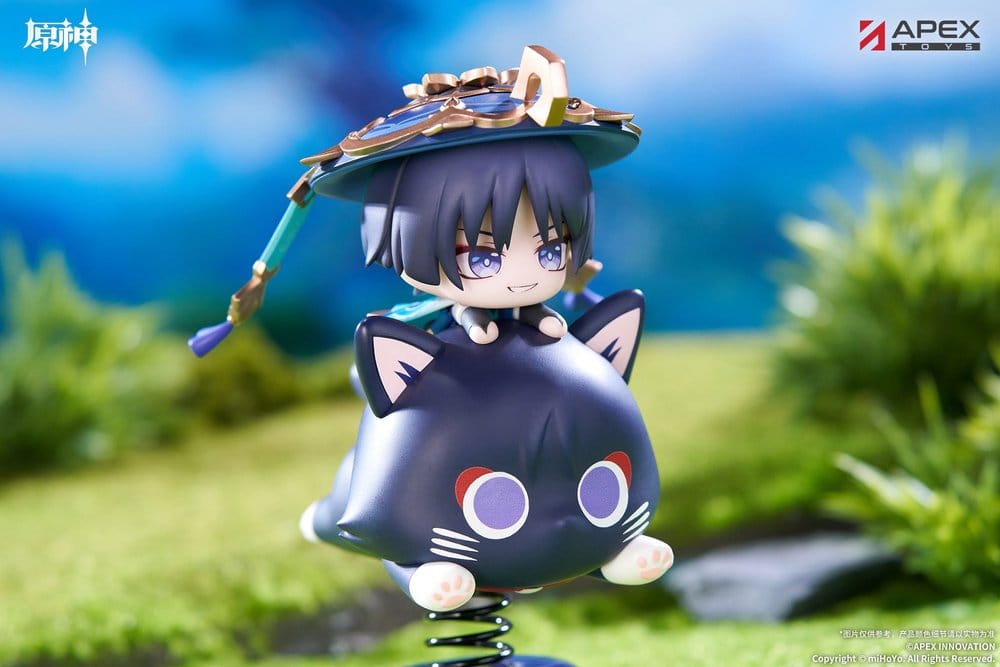 Genshin Impact Chibi Chara Yurayura Stand PVC Figure Wanderer 11 cm