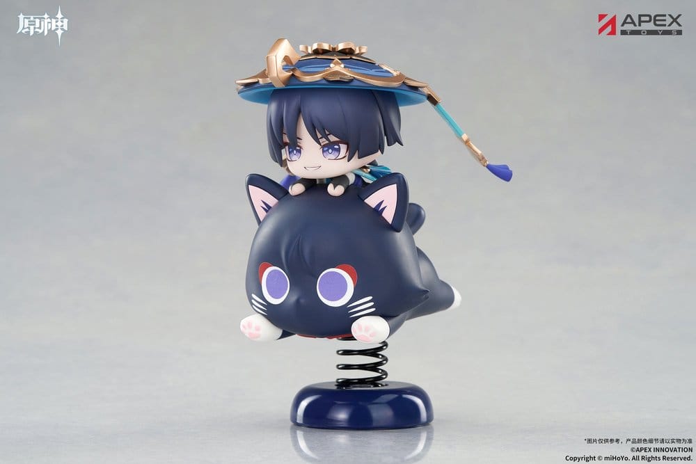 Genshin Impact Chibi Chara Yurayura Stand PVC Figure Wanderer 11 cm