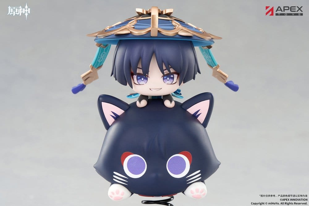 Genshin Impact Chibi Chara Yurayura Stand PVC Figure Wanderer 11 cm