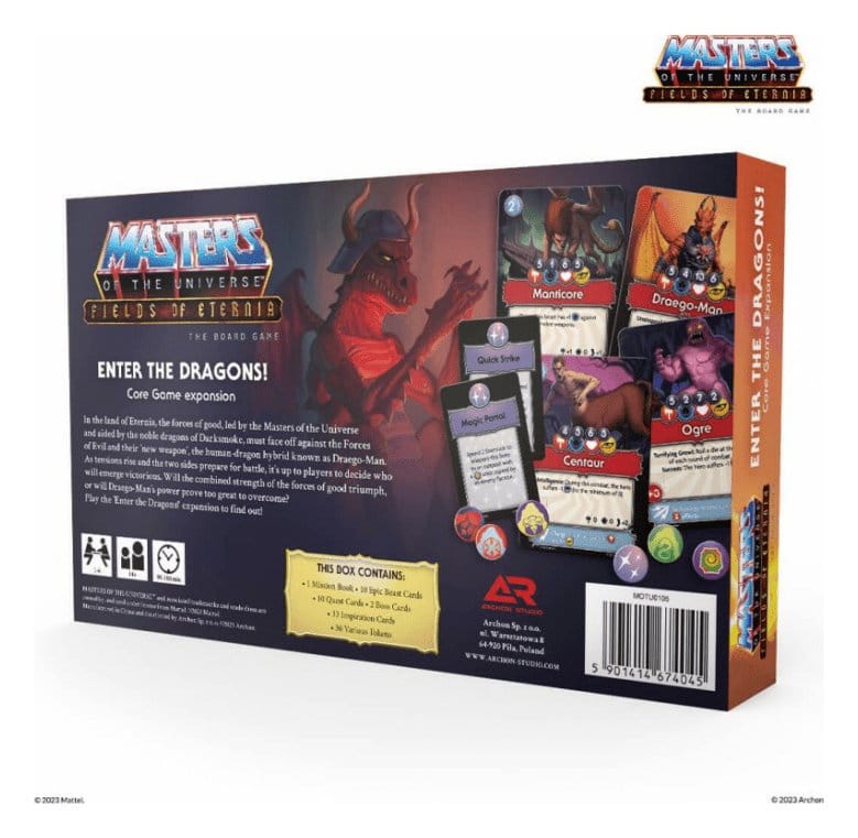 Masters of the Universe Board Game Expansion Fields of Eternia - Enter the Dragons! *Spanish Version*