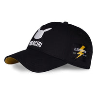 Pokemon Curved Bill Cap Pikachu Black