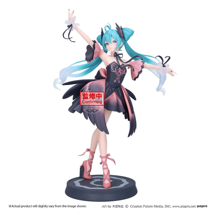 Hatsune Miku Banpresto EVOLVE PVC Figure Classical Tuning - from Ballet "Swan Lake" - Black Swan Version 24 cm