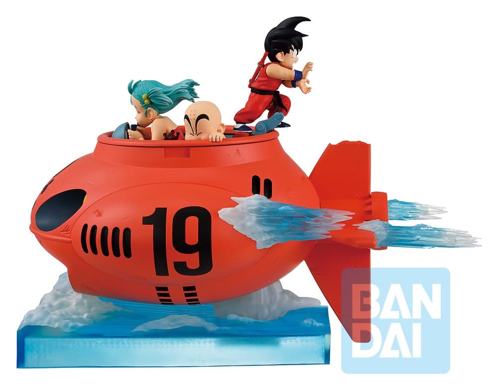 Dragon Ball Ichibansho PVC Figure Son Goku & Bulma & Krillin (VS Red Ribbon Army) 16 cm