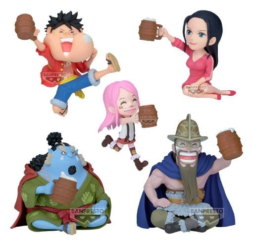 One Piece World Collectable Figure Mini Figures 7 cm Banquet 1 Blind Box Display (12)