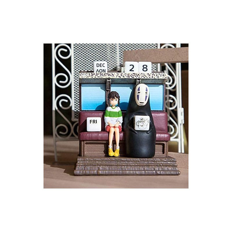Spirited Away Statue Three-wheeler Diorama / Calendar Take Unabara Train 11 cm