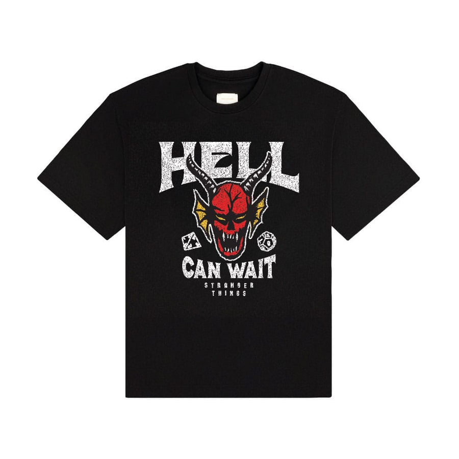 Stranger Things T-Shirt Hell Can Wait (black) Size M