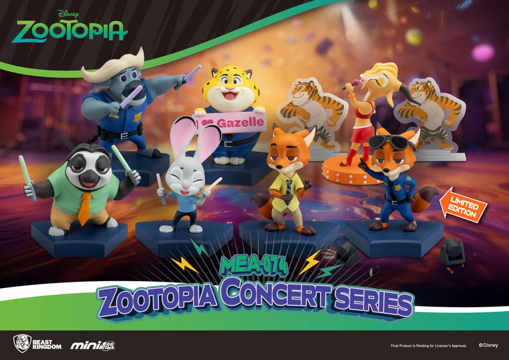 Zootopia Mini Egg Attack Blind Box Figures Concert Series 8 cm Assortment (6)