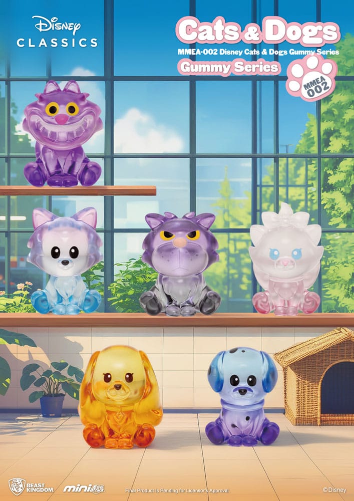 Disney Cats & Dogs Mini Egg Attack Blind Box Figures Gummy Series 3 cm Assortment (24)