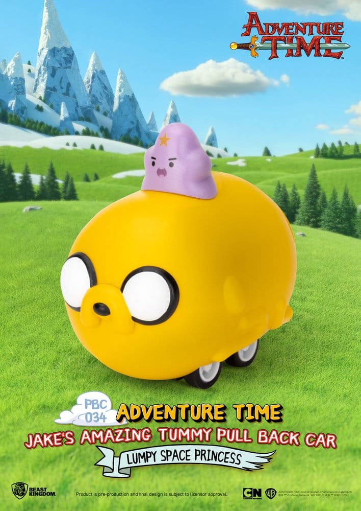 Adventure Time Pull Back Car Jake's Amazing Tummy 5 cm Blind Box Assortment (6)