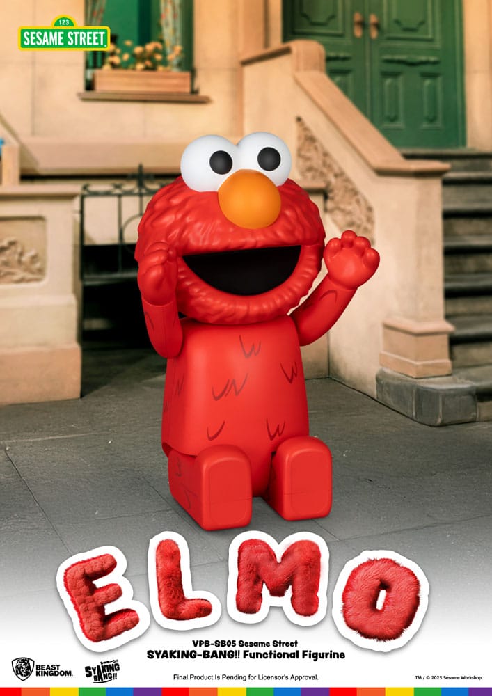Sesame Street Syaing Bang Vinyl Piggy Bank Elmo 47 cm