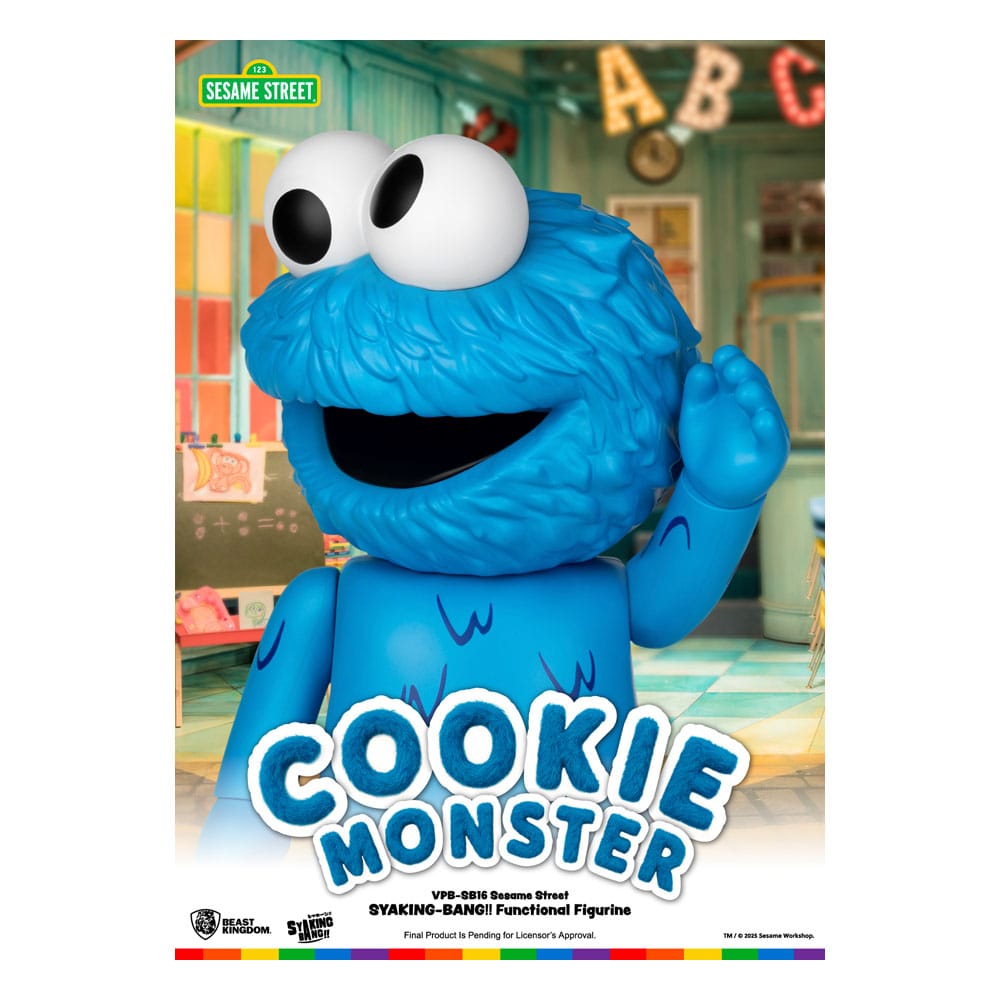 Sesame Street Syaking Bang Series PVC coin bank Cookie Monster 47 cm