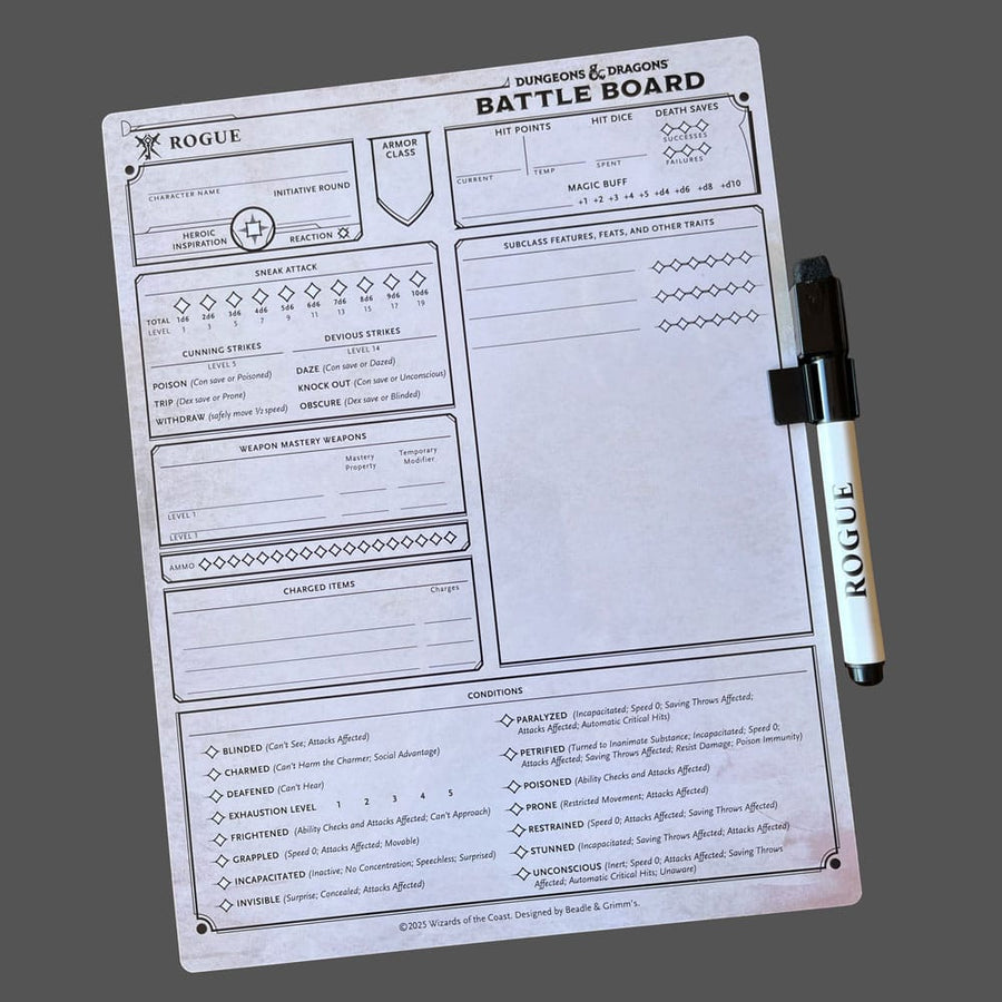 Dungeons & Dragons Battle Board Rogue