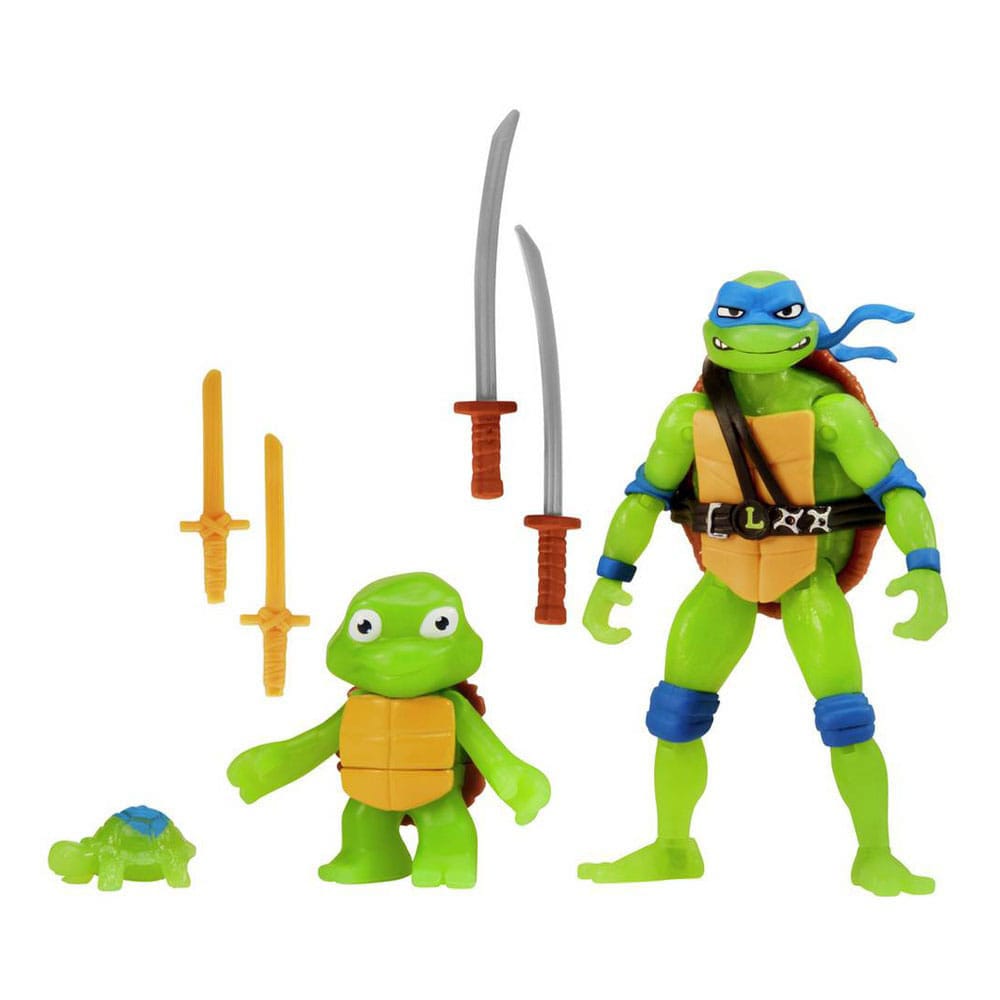 Teenage Mutant Ninja Turtles: Mutant Mayhem Action Figure 3-Pack Evolution Raphael & Leonardo Assortment (6)