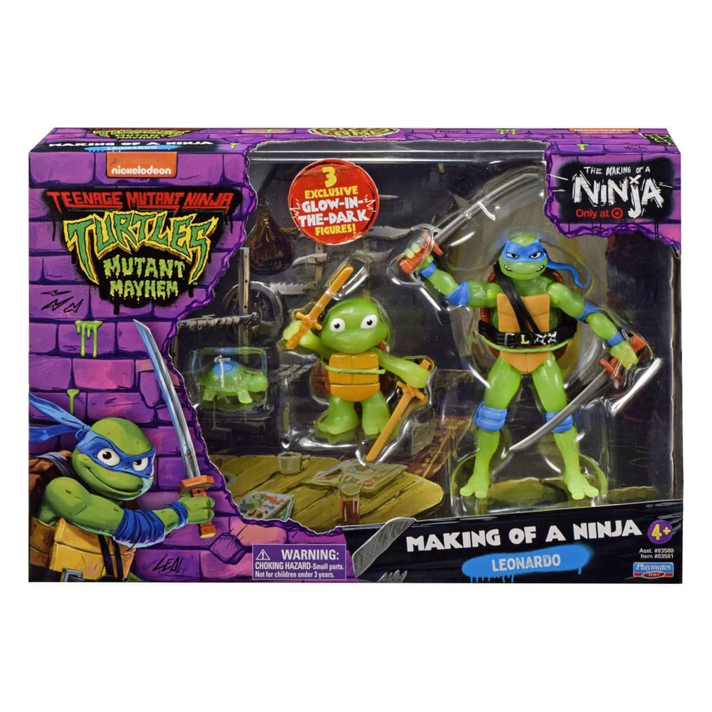 Teenage Mutant Ninja Turtles: Mutant Mayhem Action Figure 3-Pack Evolution Raphael & Leonardo Assortment (6)
