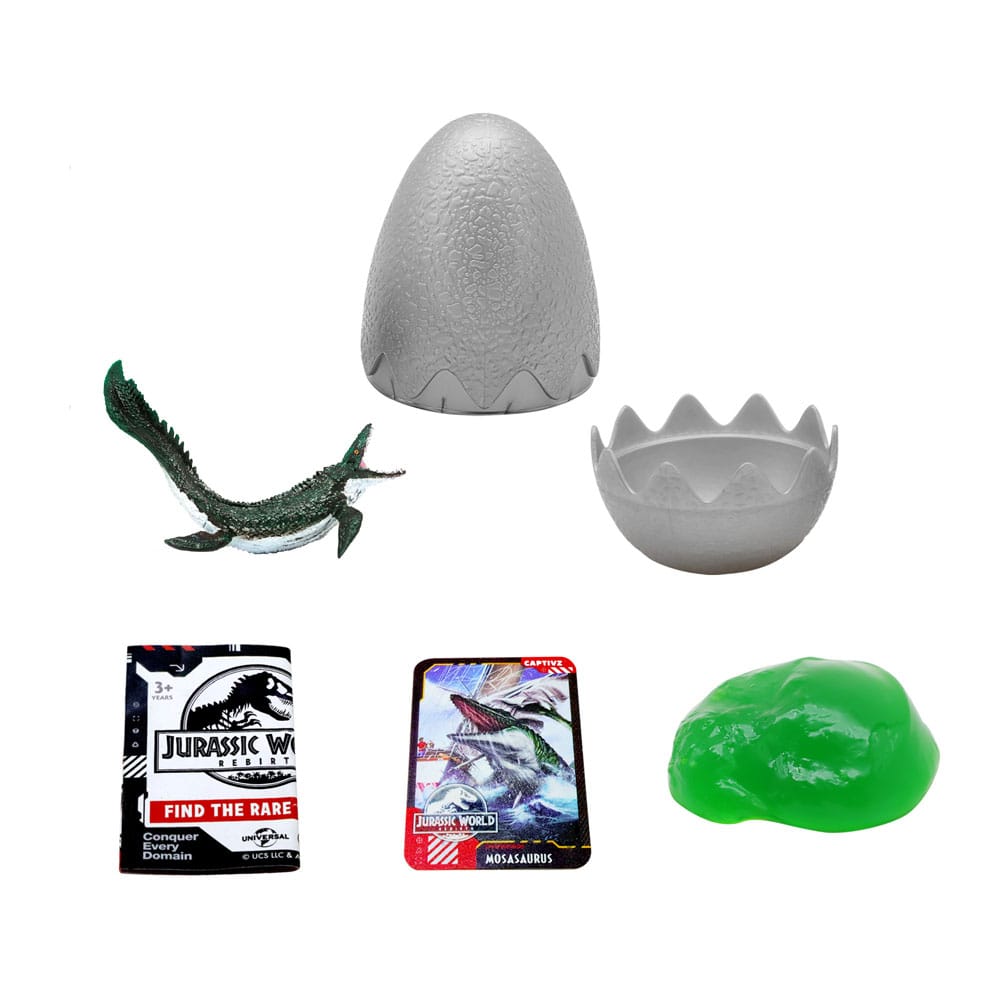 Jurassic World Rebirth Pop N Lock Breach Blind Box Captivz Build n Battle Dinos Display (12)