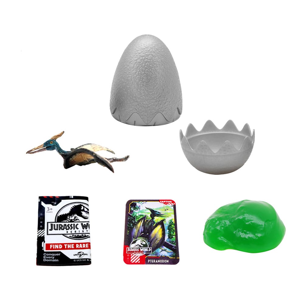 Jurassic World Rebirth Pop N Lock Breach Blind Box Captivz Build n Battle Dinos Display (12)