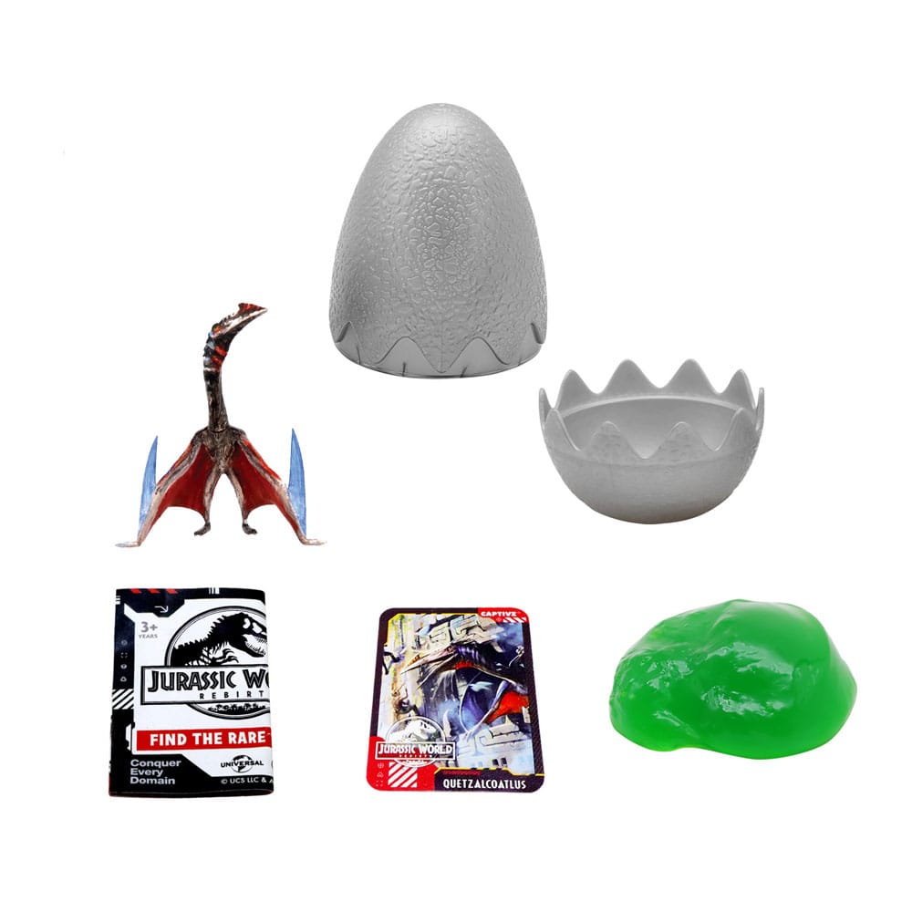 Jurassic World Rebirth Pop N Lock Breach Blind Box Captivz Build n Battle Dinos Display (12)