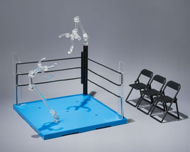 Tamashii Stage Action Figure Accessory Act Ring Corner & Folding Chair Set Neutral Ver.