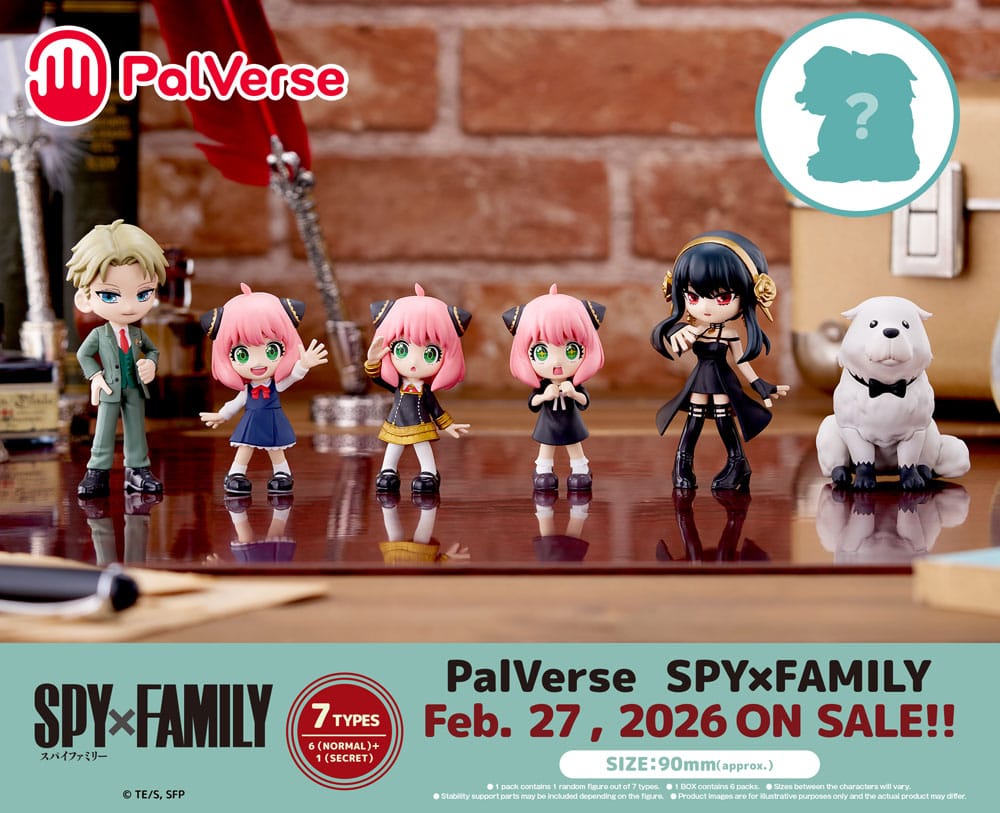 Spy x Family PalVerse PVC Figures 9 cm Assortment (6)