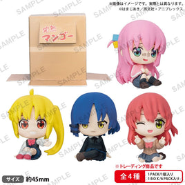 Bocchi the Rock! Can hide in Cardboard! PVC Figures Kessoku Band Sitting Box Ver. 5 cm Assortment (6)