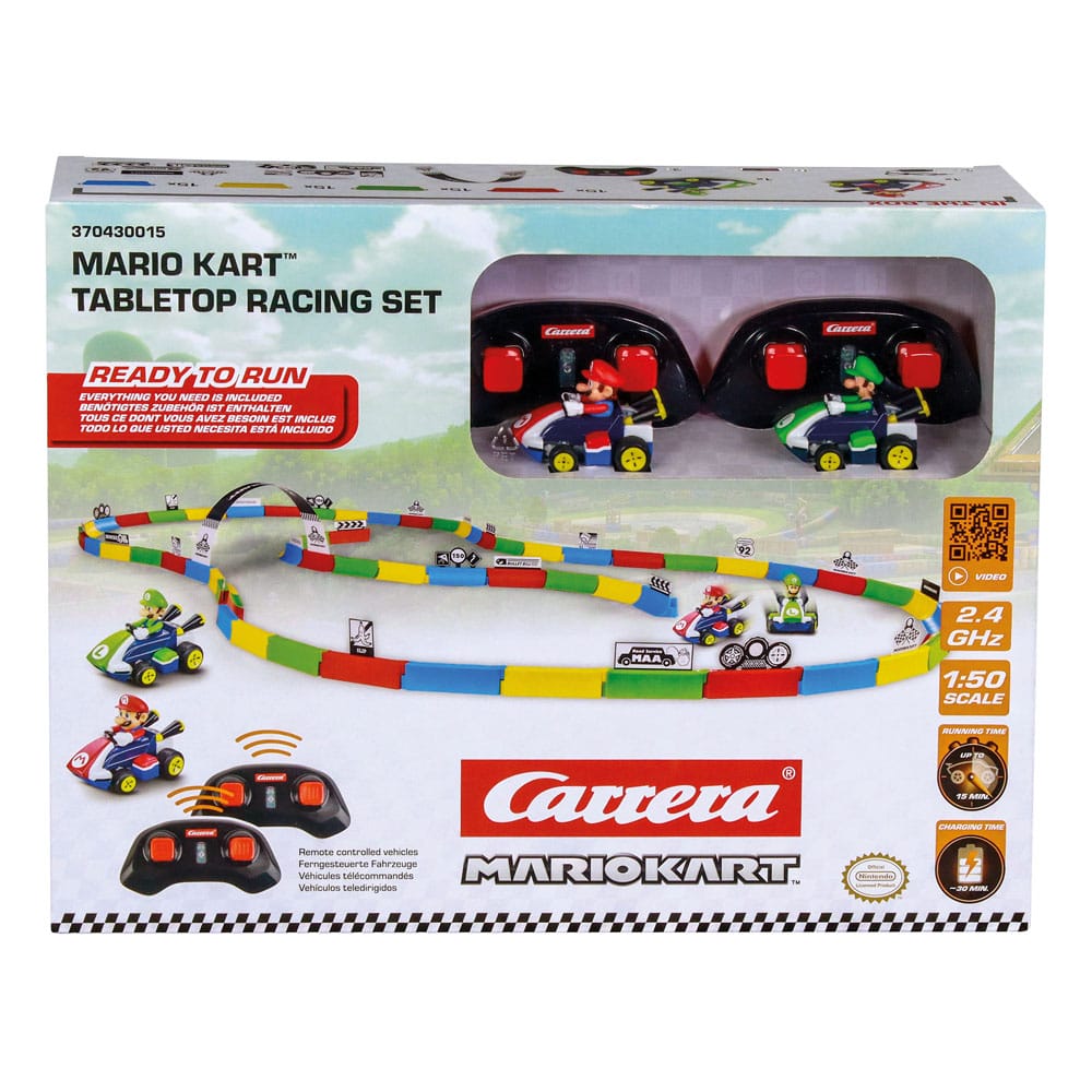 Super Mario Kart RC remote-controlled Car 1/43 2.4GHz Tabletop Racing Set Mario