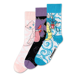 Pokémon Socks 3-Pack Crew 39-42