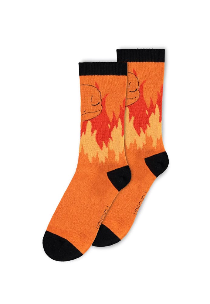 Pokémon Socks 3-Pack Pikachu, Charmander, Gengar 43-46
