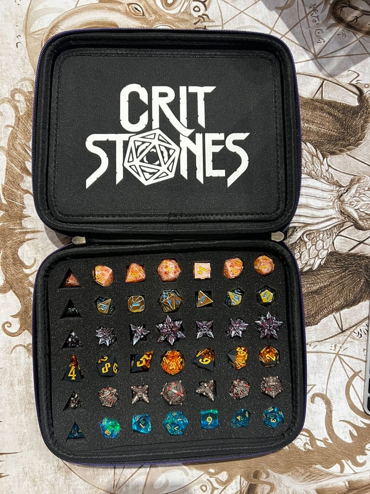 CritStones Dice Case Arcanum Green
