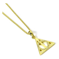 Harry Potter Necklace Deathly Hallows (Gold plated)