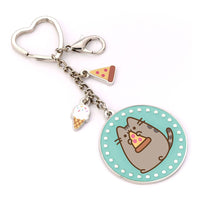 Pusheen - Keychain - Blue Pizza