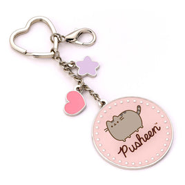 Pusheen - Keychain -  Pink Name