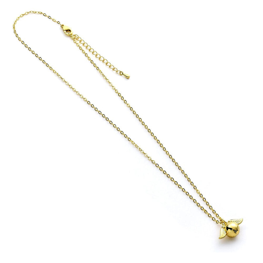 Harry Potter Necklace Golden Snitch Charm (Golden Tone)