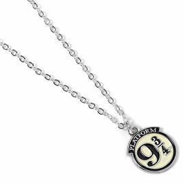 Harry Potter Pendant & Necklace Platform 9 3/4 (silver plated)