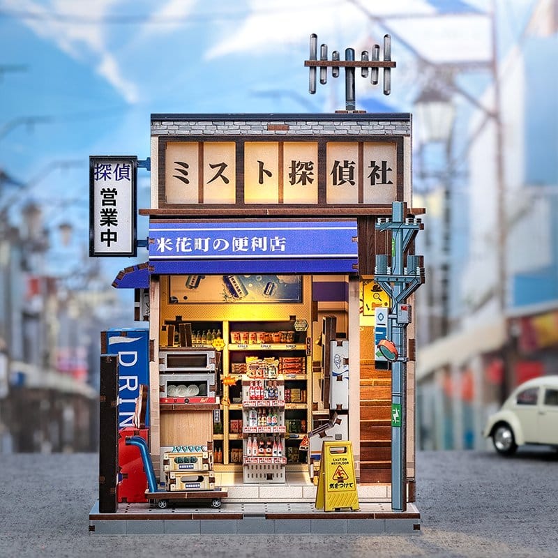 Miniature House Model Kit Beika-cho Convenience Store 22 x 15 cm